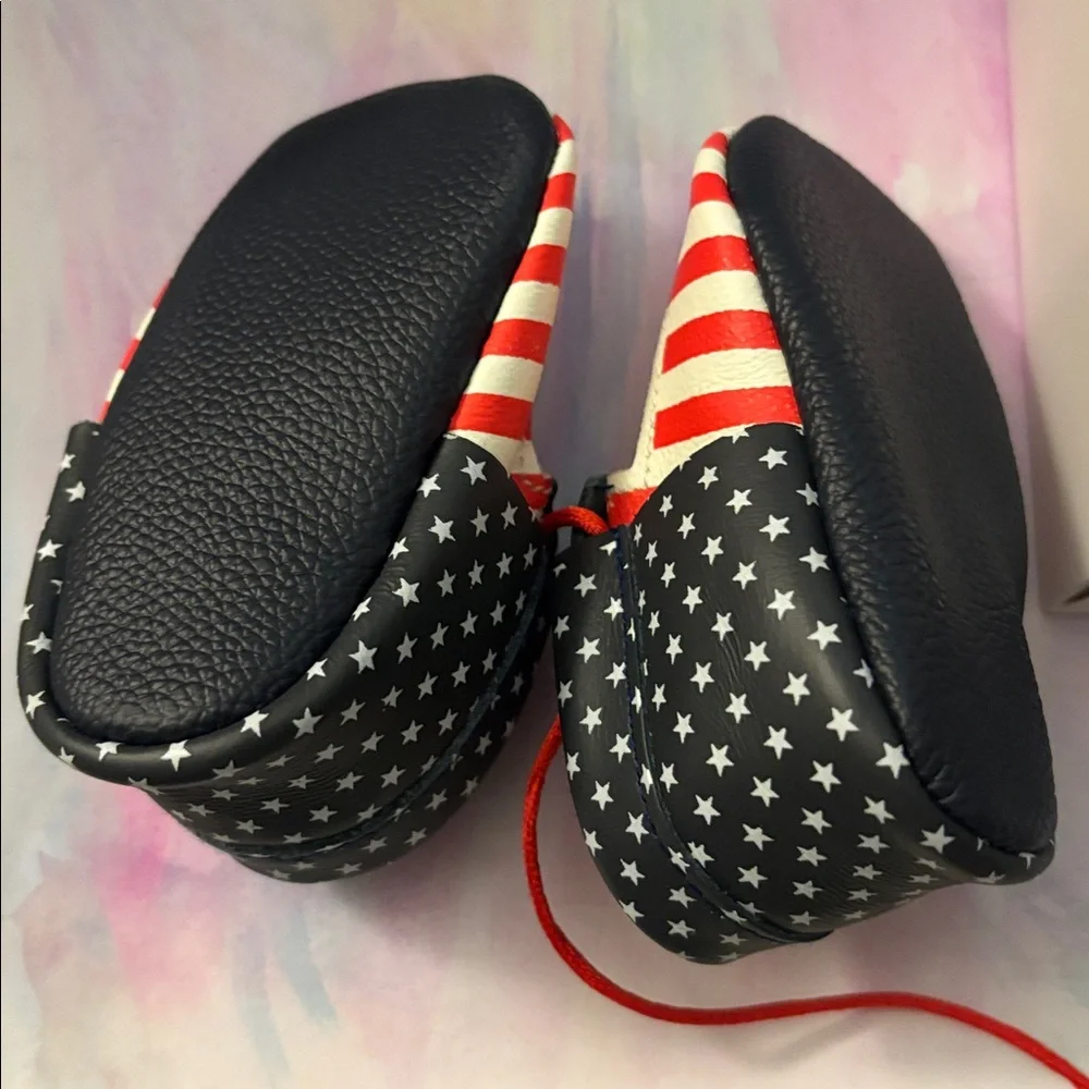 NWOT Bundle of 3 pair Birdrock Baby Mary Jane Star-Spangled and hearts.